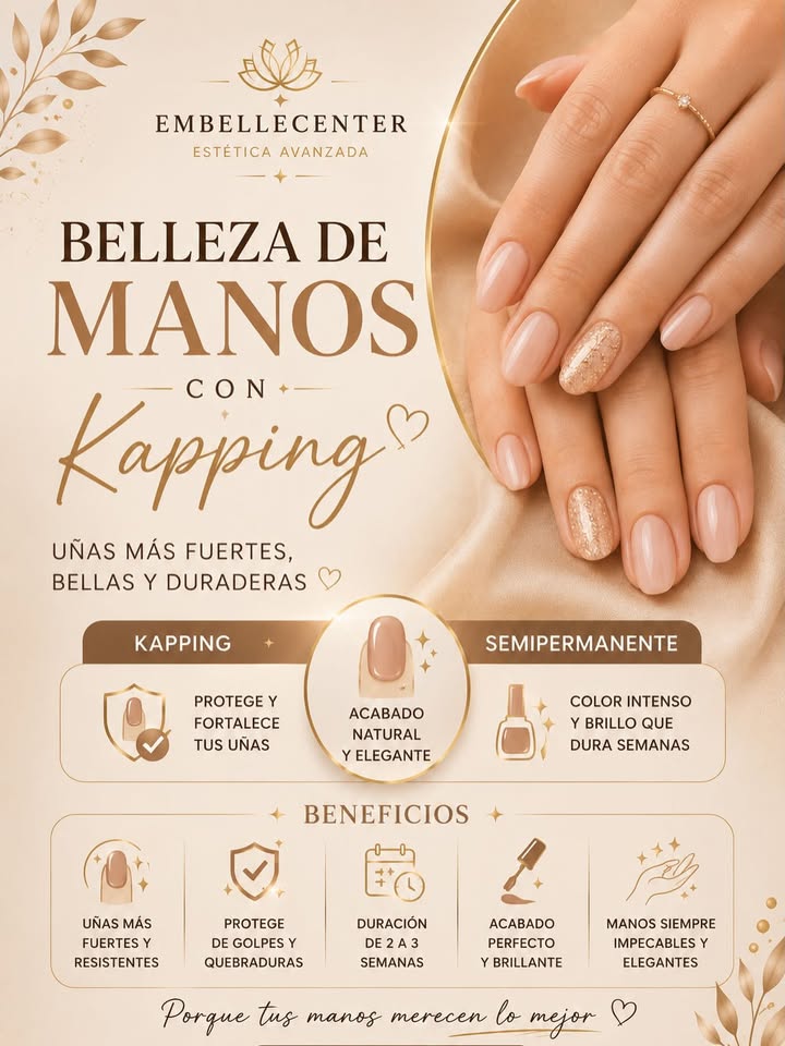 Belleza de manos con kapping en Embellecenter