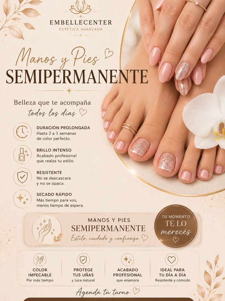 Semipermanentes manos y pies en Embellecenter
